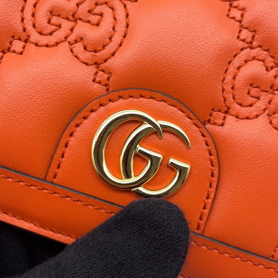 グッチ チェーンウォレット GGマトラッセ レザー 723787 GUCCI 【安心