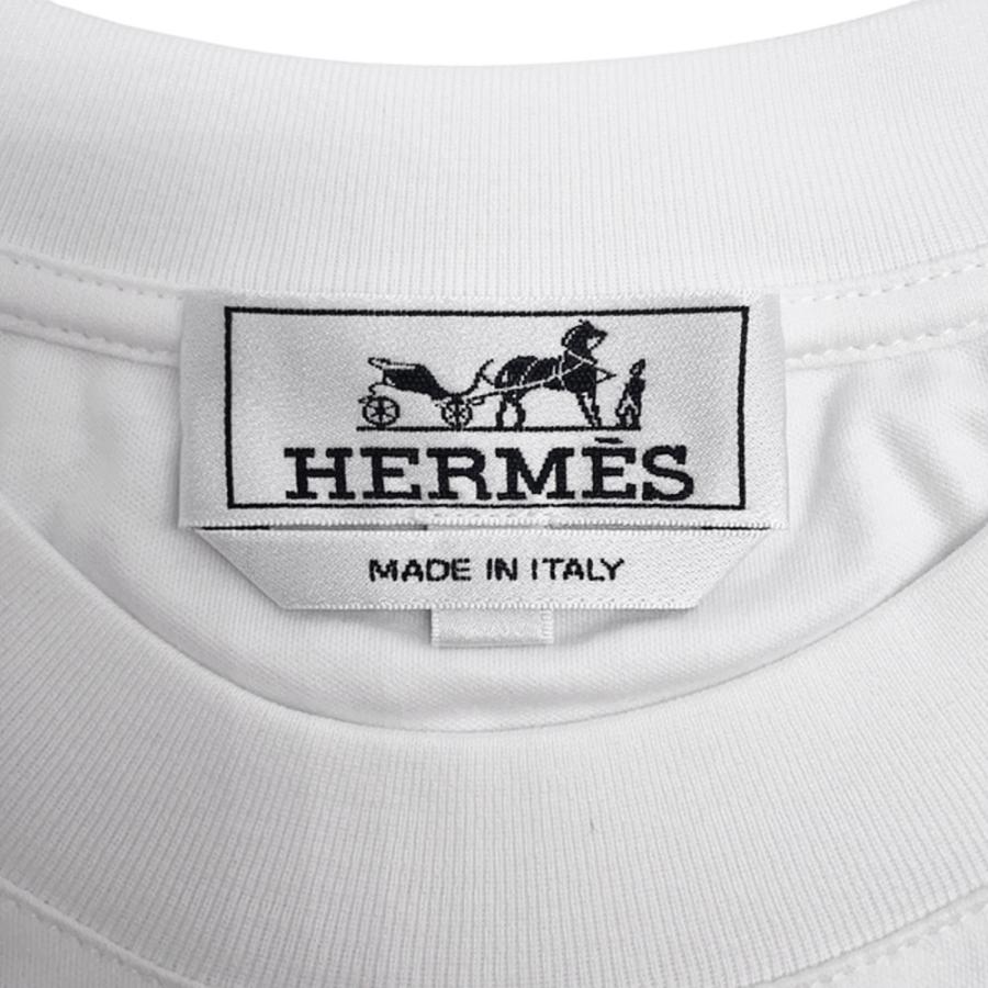 HERMES エルメス カットソー Lettres Equestres Tシャツ Lettres Equestres
