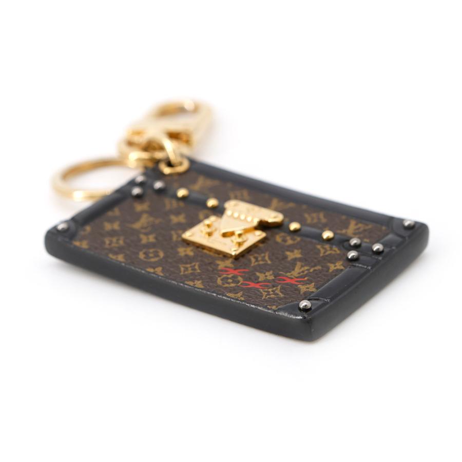ルイヴィトン　LOUIS VUITTON キーホルダー　モノグラム　ブラック ルイヴィトン キーホルダー モノグラム バッグチャーム・プティット