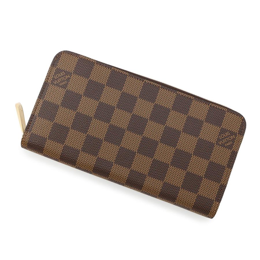 ルイヴィトン 長財布 ダミエ・エベヌ ジッピー・ウォレット N41661  