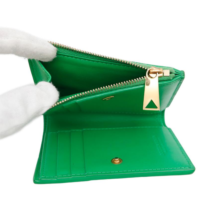 ボッテガヴェネタ 二つ折り財布 イントレチャート カセット カーフ  