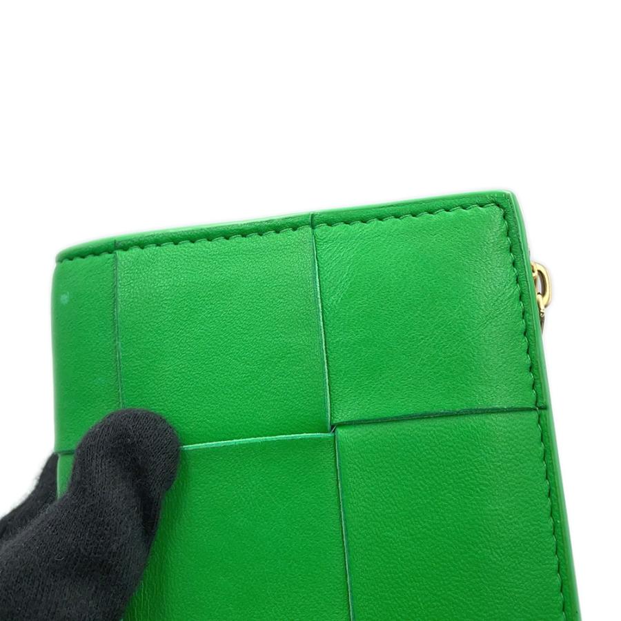 ボッテガヴェネタ 二つ折り財布 イントレチャート カセット カーフ