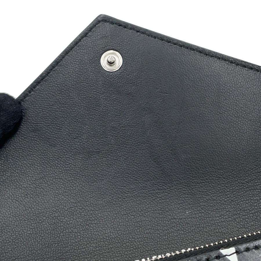 美品 Balenciaga 長財布 レザー ブラック スター バレンシアガ 長財布 ペーパー スター プリント 499207 BALENCIAGA 黒