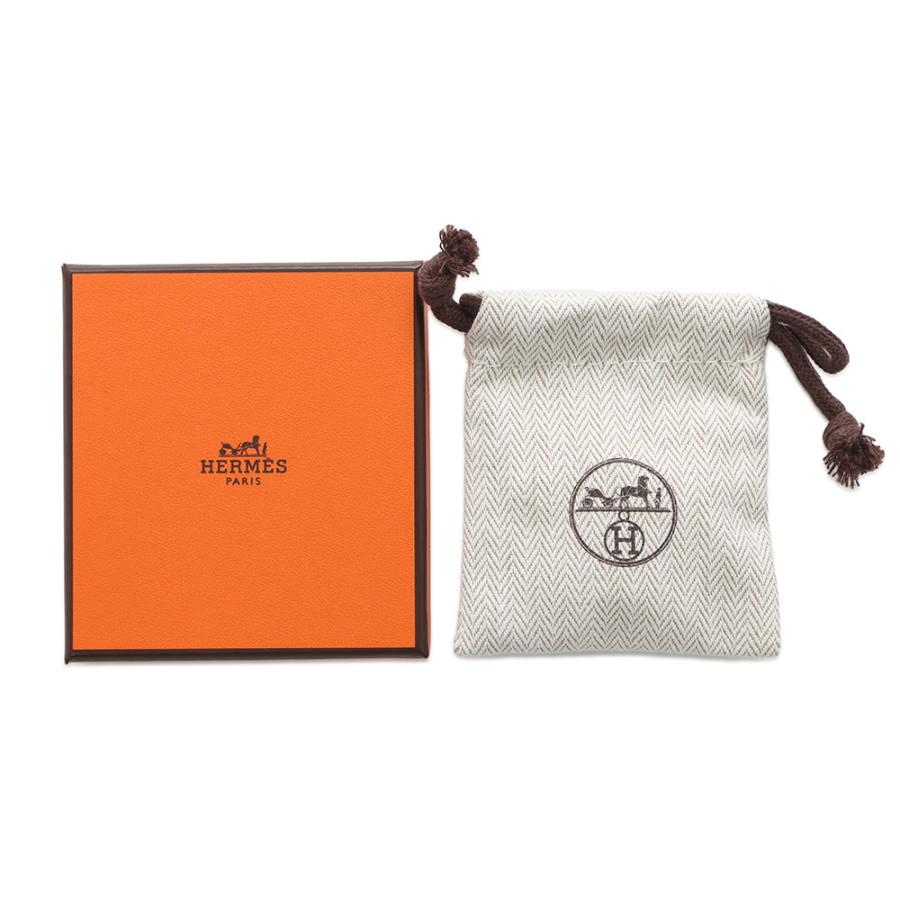 エルメス ピアス ミニ・ポップアッシュ ブラック/シルバー金具 H