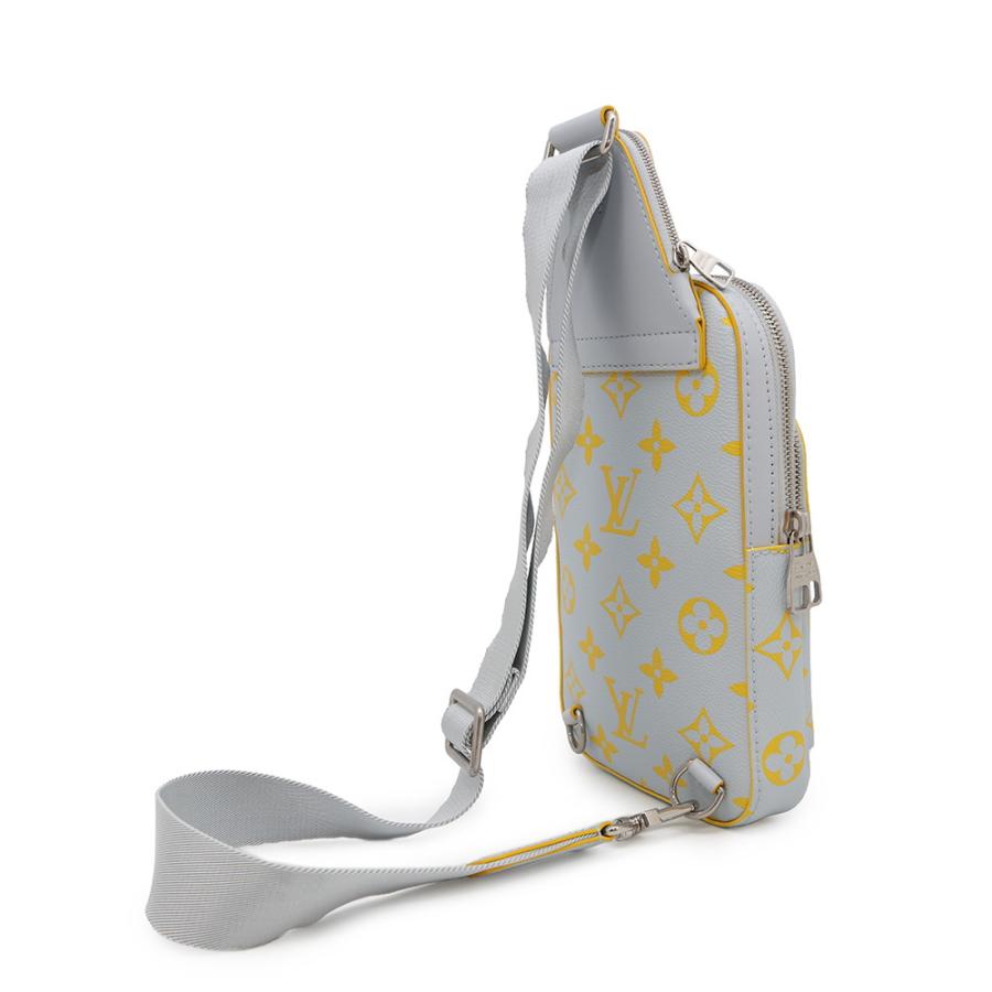 LOUIS VUITTON アヴェニュースリングバッグ グレー×イエロー LOUIS VUITTON】ルイヴィトン『モノグラム グロウ アヴェニュー