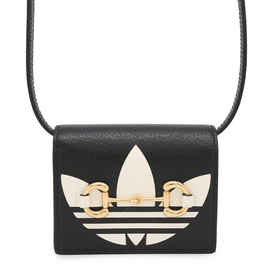 グッチ ショルダーウォレット アディダスコラボ ホースビット レザー  