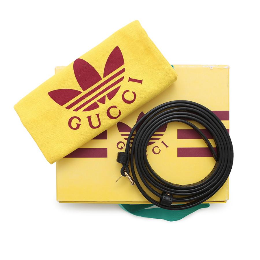 グッチ ショルダーウォレット アディダスコラボ ホースビット レザー  