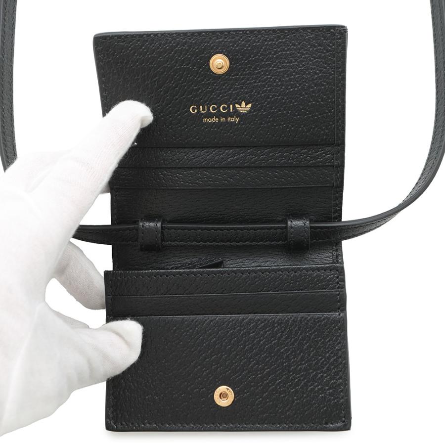 グッチ ショルダーウォレット アディダスコラボ ホースビット レザー  