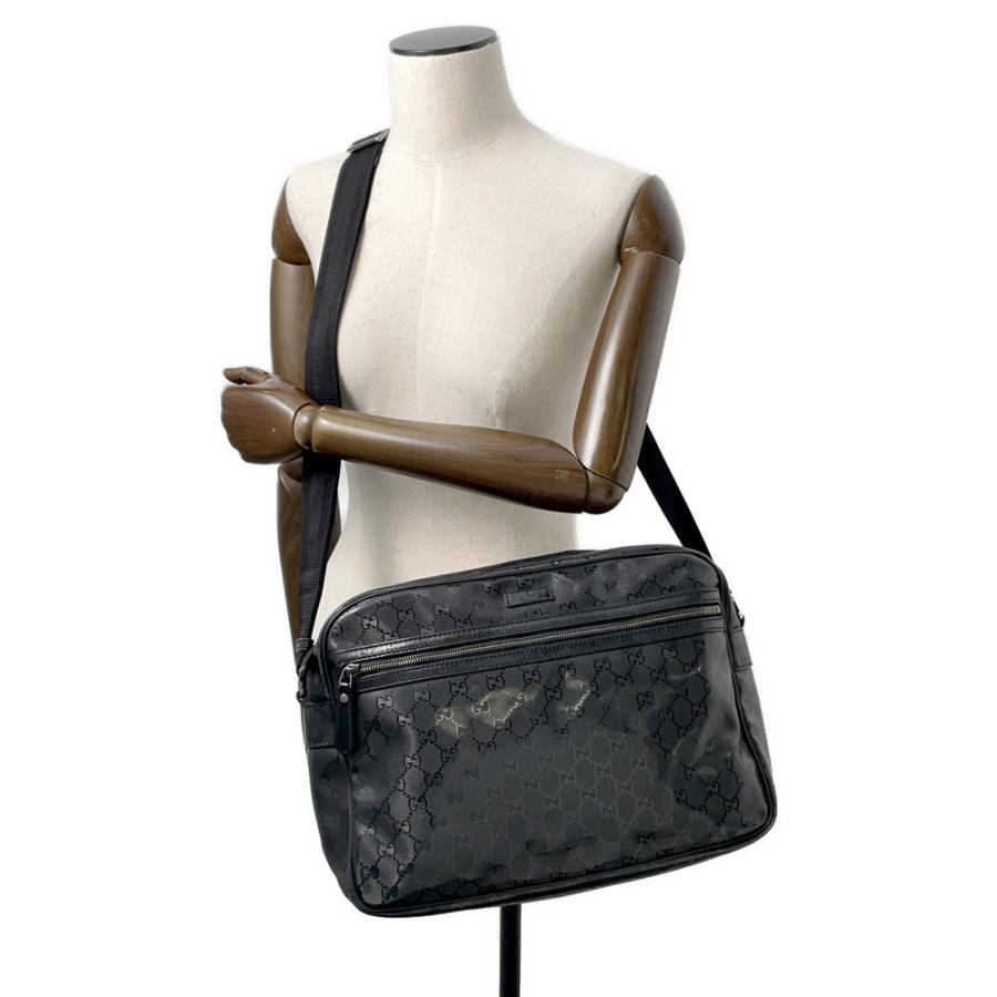 グッチ ショルダーバッグ GGインプリメ PVC 211107 GUCCI バッグ 黒