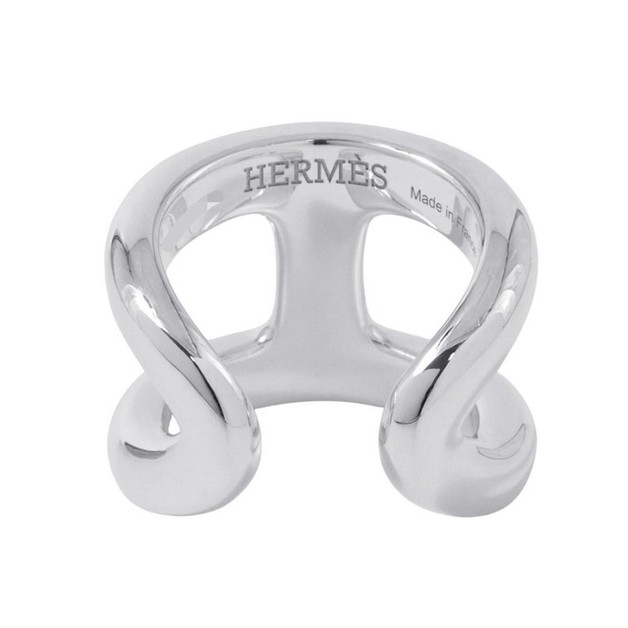 ☆エルメス リング オスモズGM Osmose SV925シルバー リングサイズ50