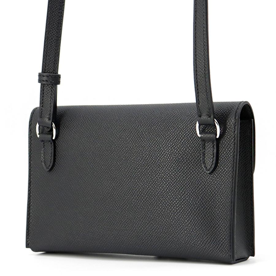 エルメス ショルダーウォレット ナップ トゥーゴー ブラック/シルバー  