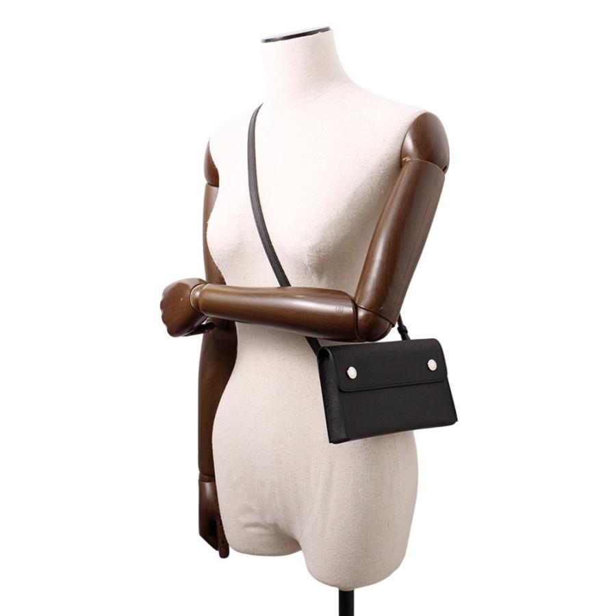 エルメス ショルダーウォレット ナップ トゥーゴー ブラック/シルバー  