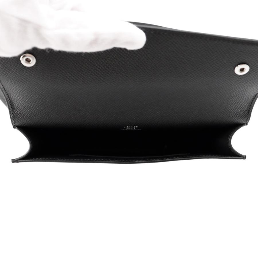 エルメス ショルダーウォレット ナップ トゥーゴー ブラック/シルバー  