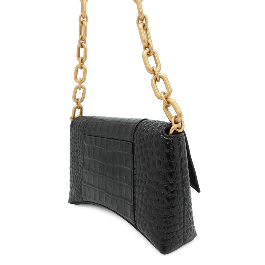 希少美品BALENCIAGAダウンタウンクロコ型押し本革ショルダーチェーンバッグ バレンシアガ チェーンショルダーバッグ ダウンタウン DOWNTOWN XS