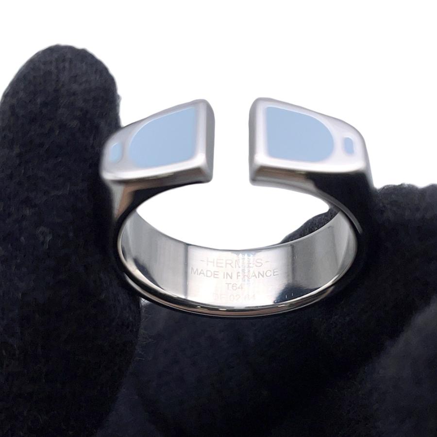 エルメス リング エトリエ ブルー・ラン メタル サイズT64 HERMES 指輪