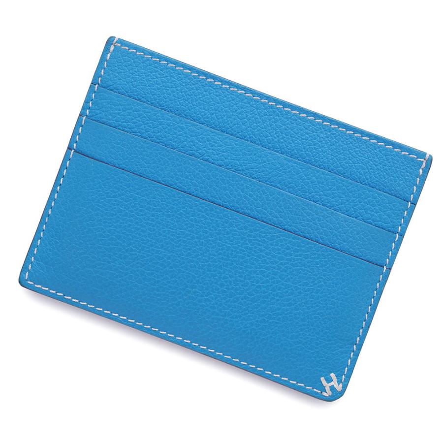 エルメス カードケース Hセリエ ブルーザンジバル エバーカラー W刻印
