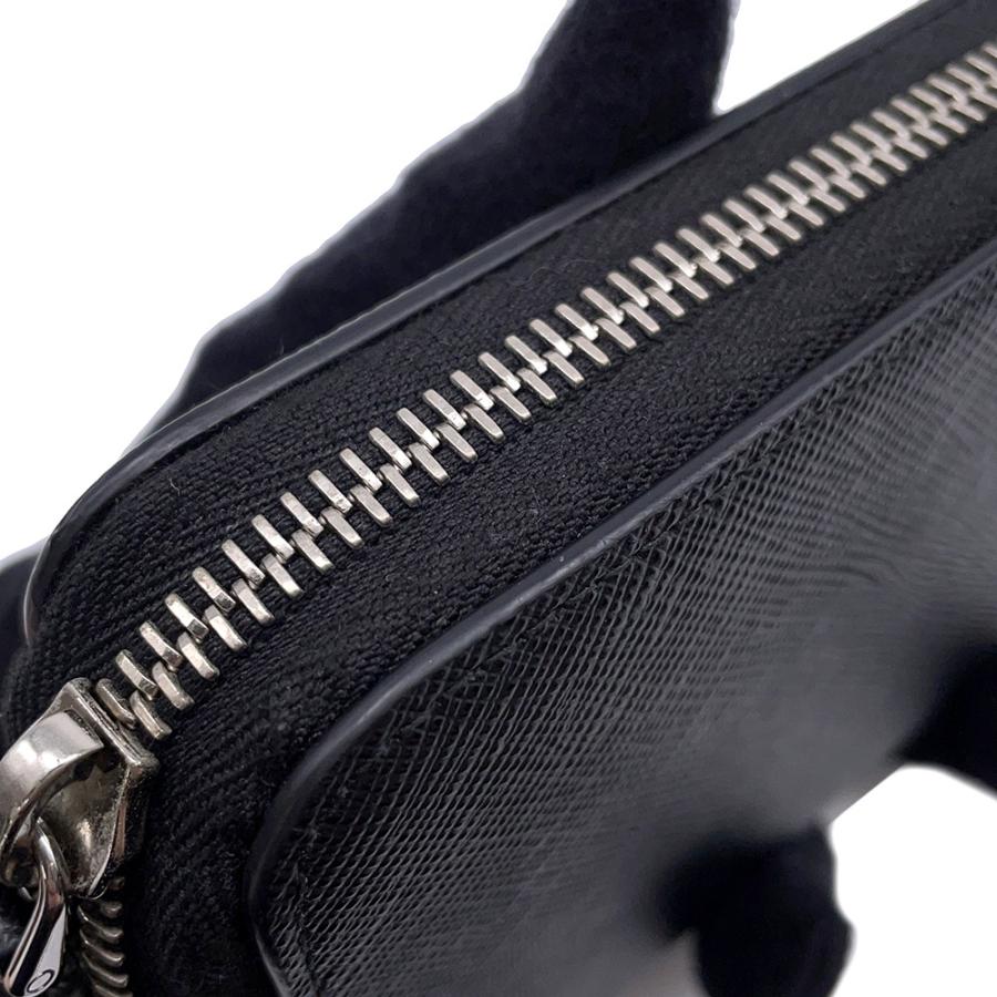 プラダ 長財布 サフィアーノ ラウンドファスナー 2ML317 PRADA 財布 黒