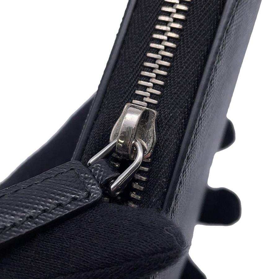 プラダ 長財布 サフィアーノ ラウンドファスナー 2ML317 PRADA 財布 黒