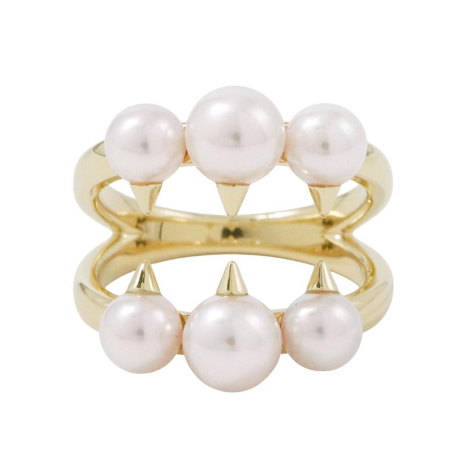 タサキ コメットプラスリング R-4831-18KYG 12号 K18YG 7.5mm天然  