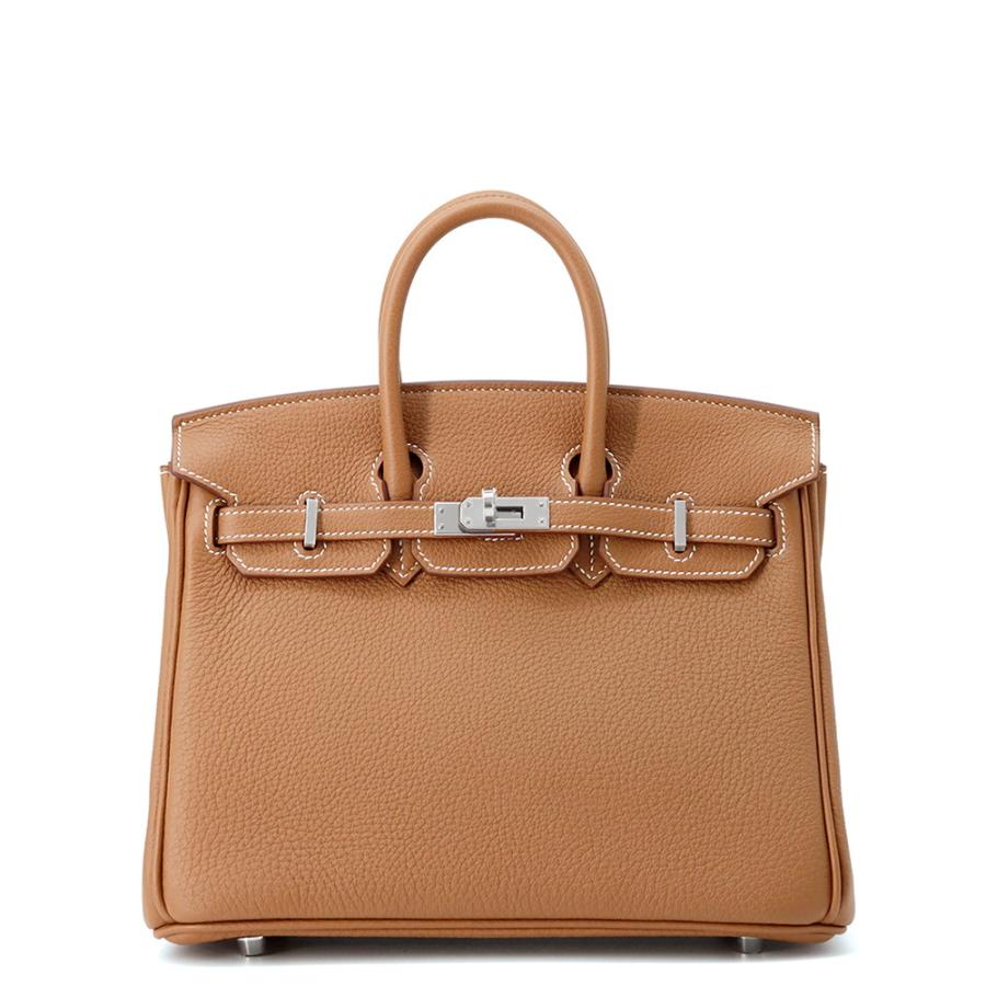 ハンドバッグ バーキン25 ゴールドｘシルバー金具 エルメス バーキン25 ゴールド/シルバー金具 トゴ K刻印 HERMES Birkin