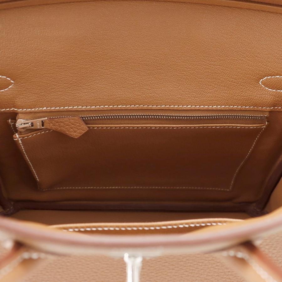 エルメス バーキン25 ゴールド/シルバー金具 トゴ K刻印 HERMES Birkin