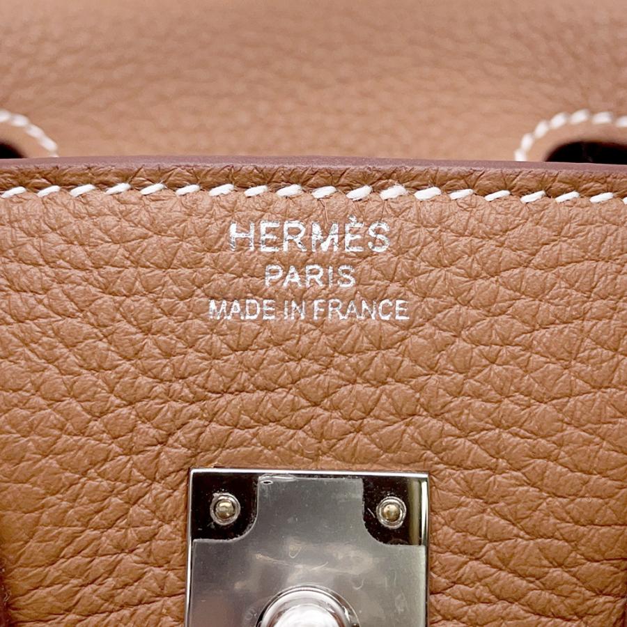 エルメス バーキン25 ゴールド/シルバー金具 トゴ K刻印 HERMES Birkin