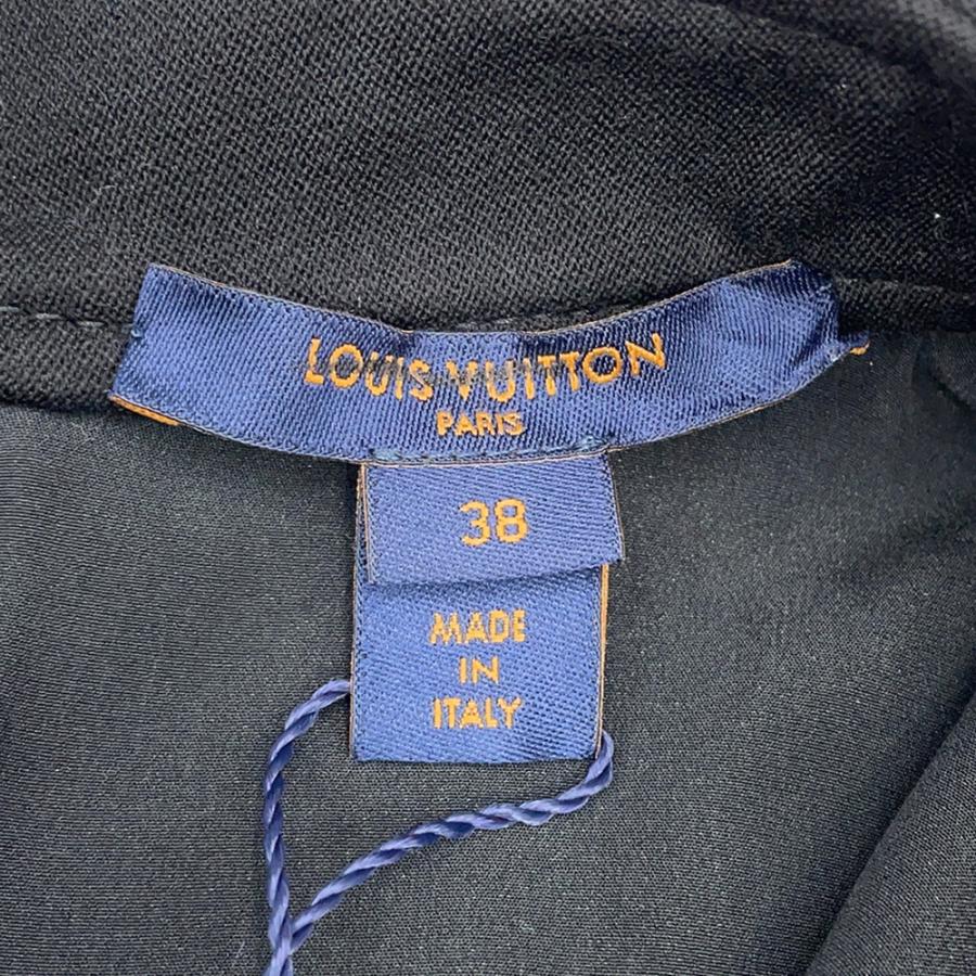 ルイヴィトン ワンピース フリル ウール レディースサイズ38 LOUIS
