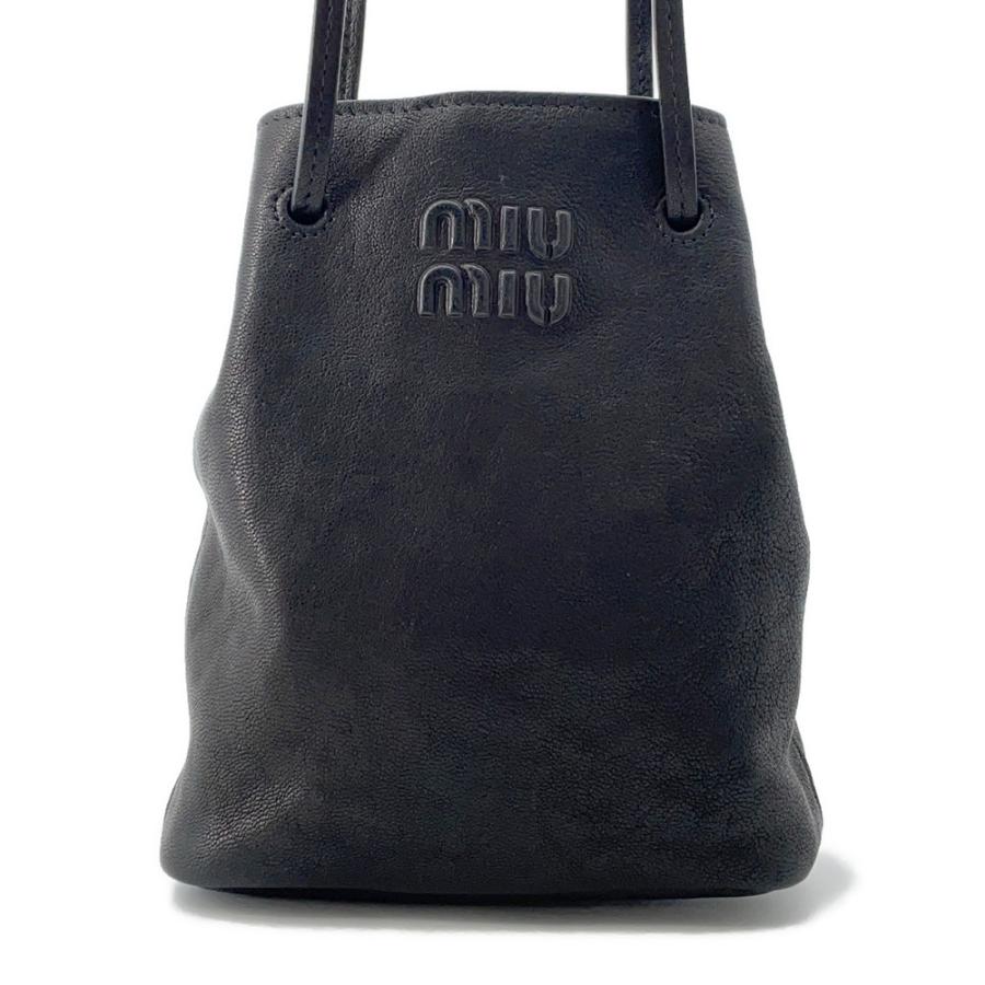 ミュウミュウ ショルダーバッグ ミニ ナッパレザー 5NF460 Miu Miu バッグ 黒 ミュウミュウ ショルダーバッグ ミニ ナッパレザー 5NF460 Miu バッグ