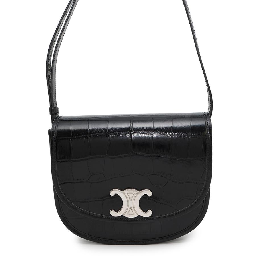 セリーヌ ショルダーバッグ トリオンフ ブザス ミディアム クロコ型