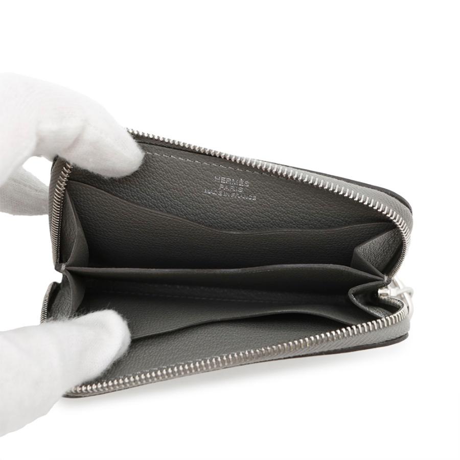 エルメス カードケース ジップ アン ゴー グリメイヤー/シルバー金具
