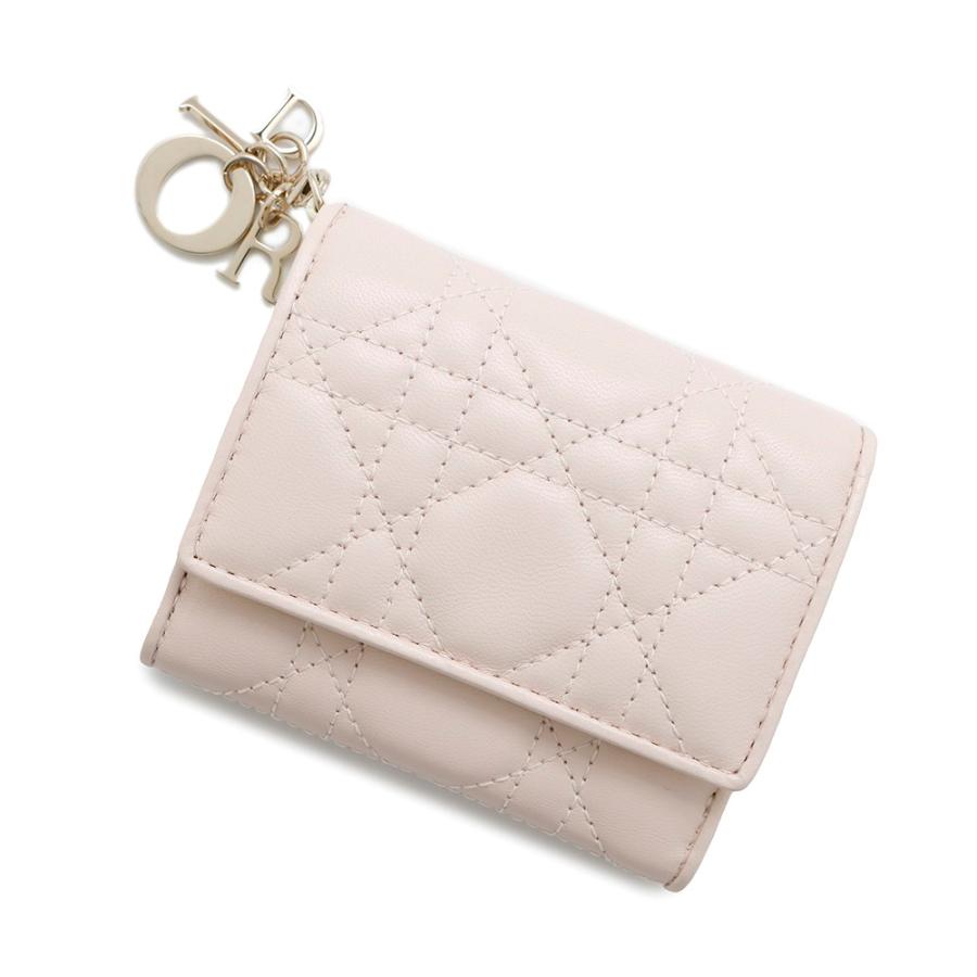 クリスチャン・ディオール 三つ折り財布 レディディオール ロータス  