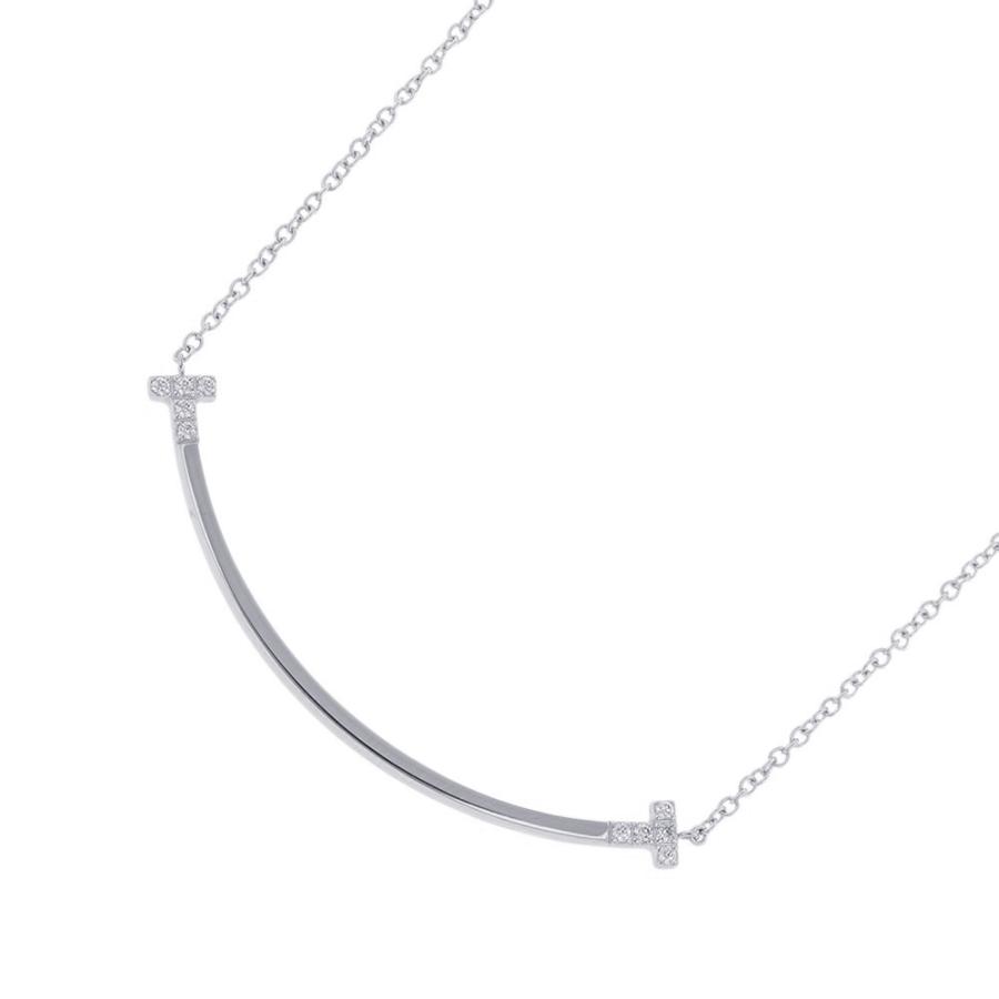 ティファニー ネックレス Tスマイル ペンダント スモール ダイヤモンド