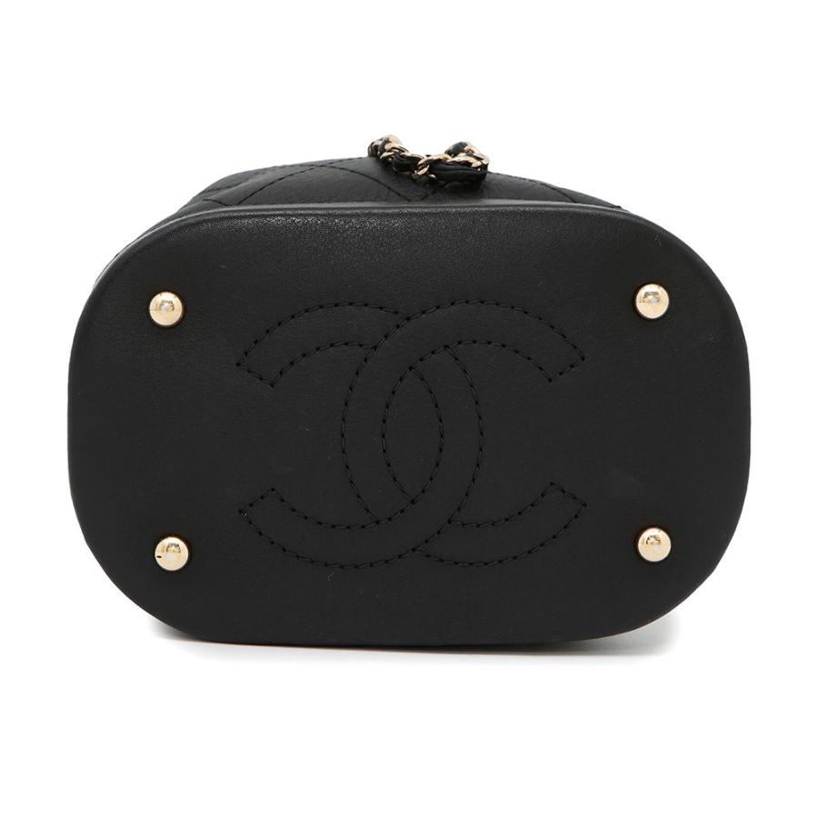 シャネル チェーンショルダーバッグ マトラッセ ココマーク ラムスキン