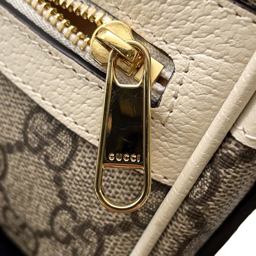 J3287 ★値下げしました★GUCCI オフィディア ショルダーバッグ シェリーライン GGスプリーム PVC ベージュ 517350 GUCCI（グッチ） GGスプリーム オフィディア シェリーライン