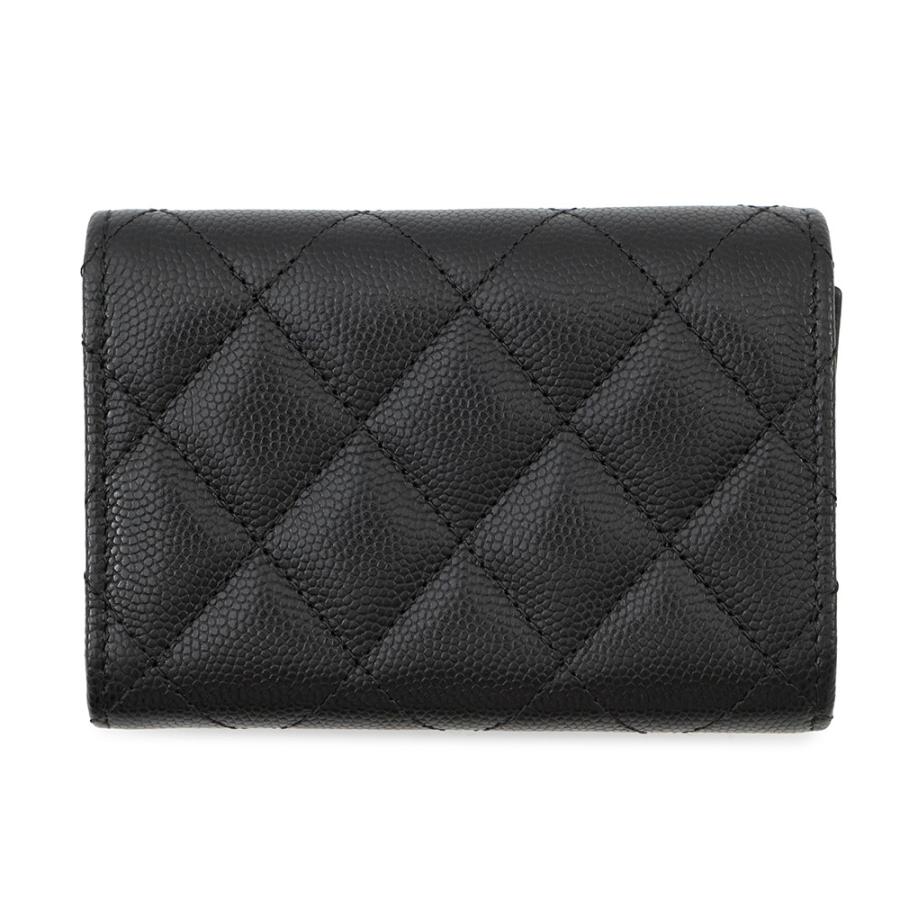 シャネル 三つ折り財布 マトラッセ ココマーク スモール フラップ