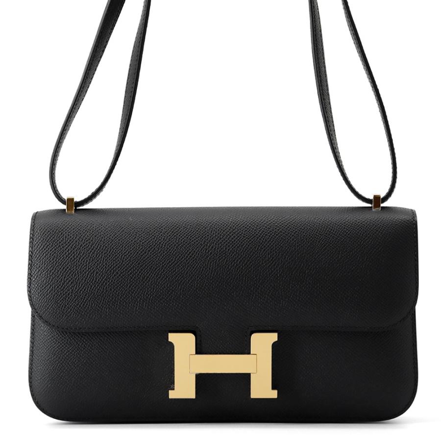 エルメス コンスタンス エラン ミロワール ブラック/ゴールド金具  