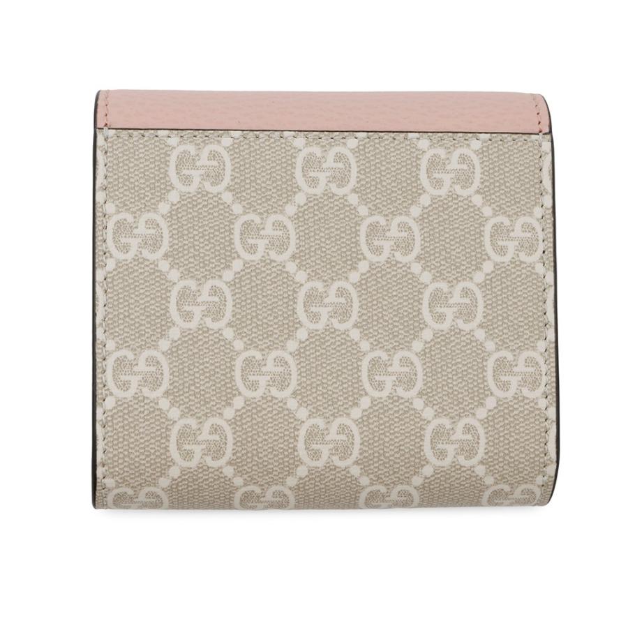 GUCCI 二つ折り財布 グッチ二つ折り財布 ダブルG ミディアム ウォレット レザー PVC 598587