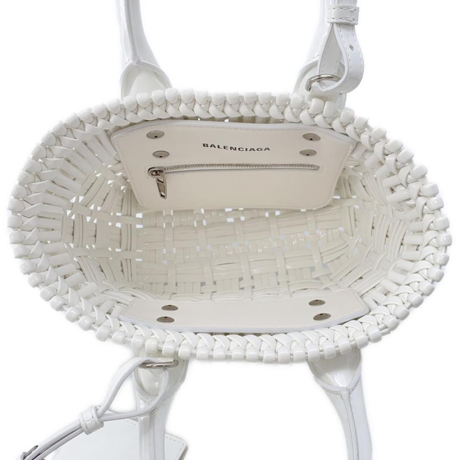 バレンシアガ ハンドバッグ ビストロXXS パテント 678028 2way 白 バレンシアガ ハンドバッグ ビストロXXS パテント 678028 BALENCIAGA