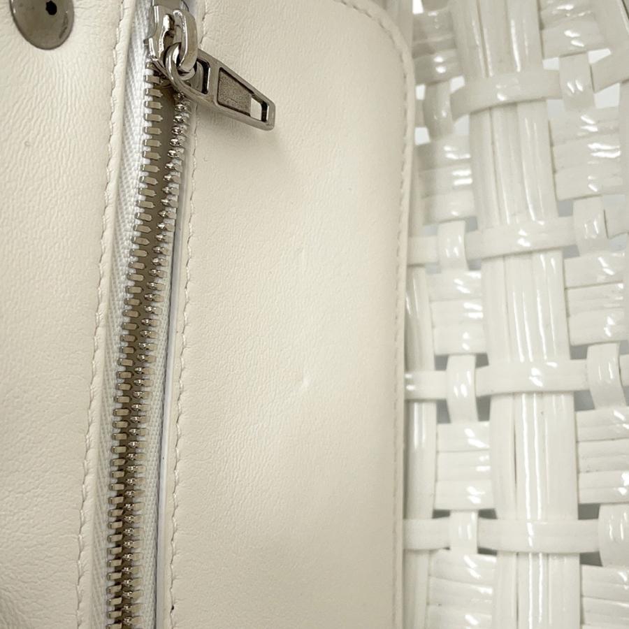 バレンシアガ ハンドバッグ ビストロXXS パテント 678028 2way 白 バレンシアガ ハンドバッグ ビストロXXS パテント 678028 BALENCIAGA