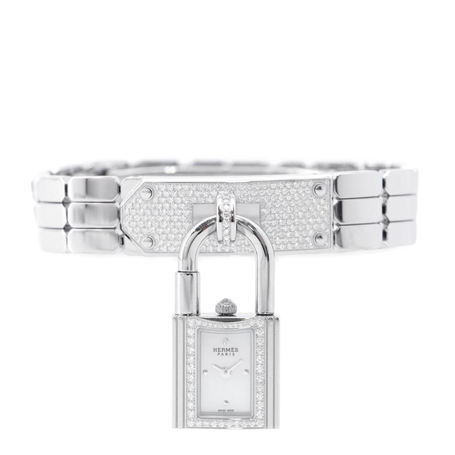 HERMESケリーウォッチ/ダイヤベゼル/レディース エルメス ケリーウォッチ KE4.131 ダイヤベゼル HERMES 腕時計