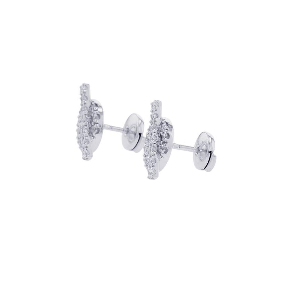 エルメス ピアス フィネス ダイヤモンド 34P 計0.92ct K18WGホワイト
