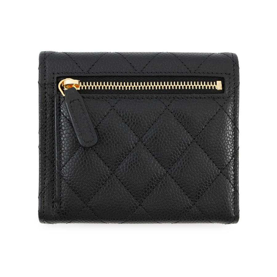 シャネル 三つ折り財布 マトラッセ ココマーク クラシック スモール  