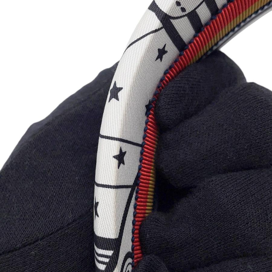 エルメス カチューシャ ジナ ジグザグ シルク HERMES ヘア
