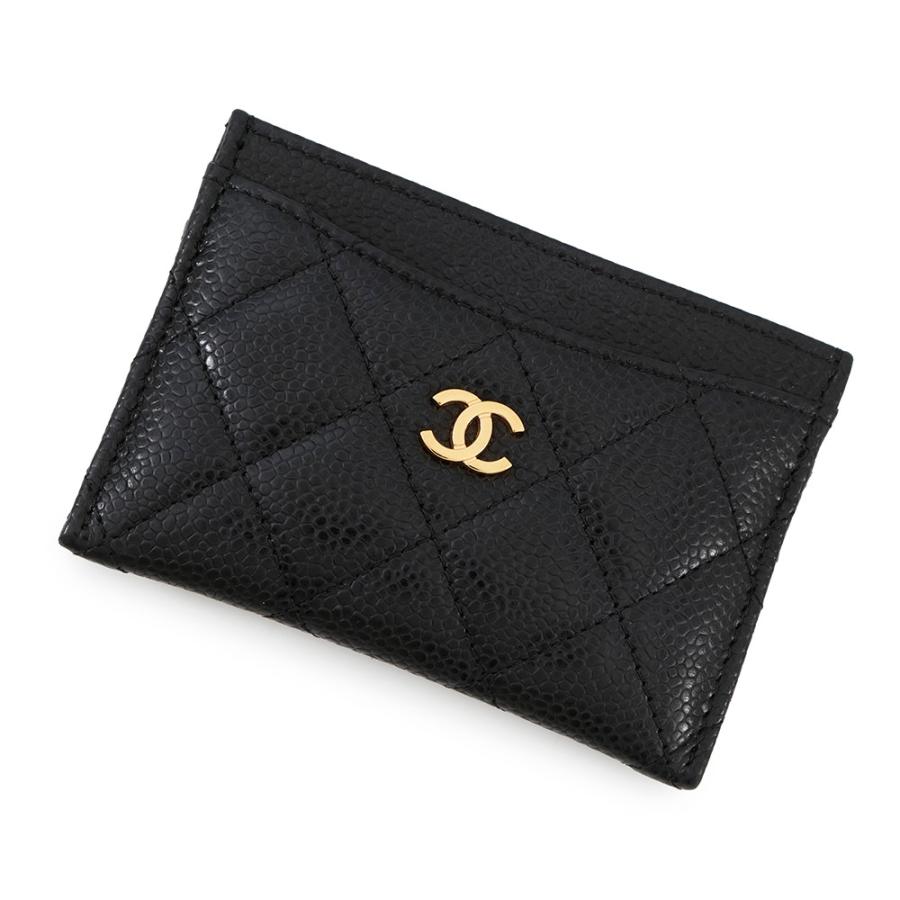 シャネル マトラッセ チェーンストラップ付きカードケース A01745