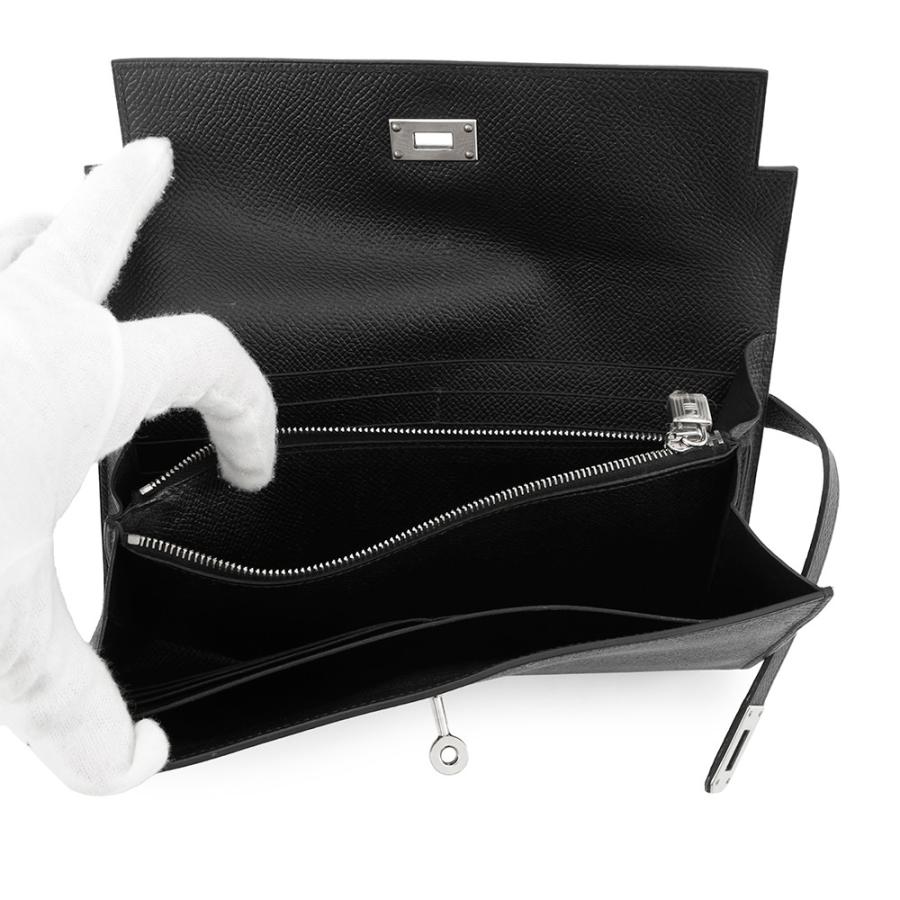 長財布　ケリーウォレット　黒 HERMES エルメス 長財布 ケリーウォレット ロング クラシック 黒