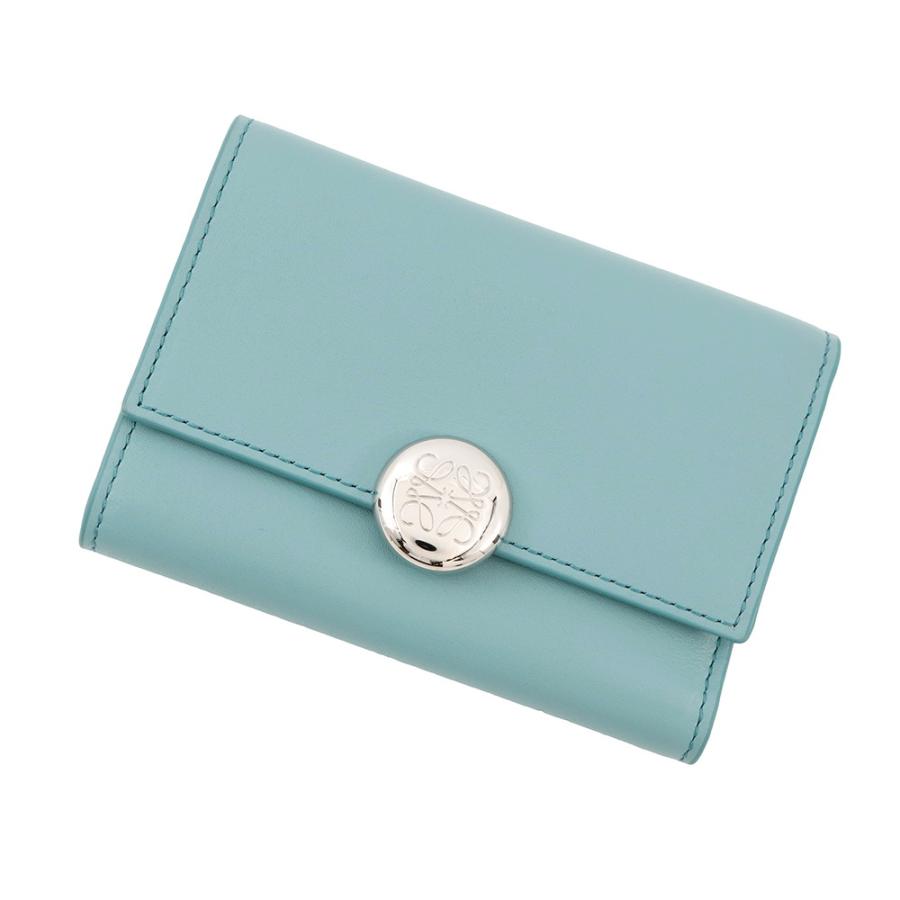 ロエベ 三つ折り財布 ぺブル バーティカル ウォレット レザー