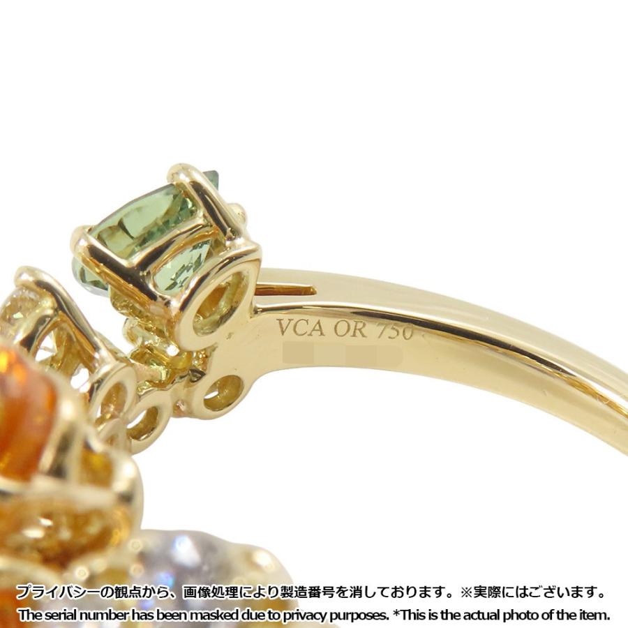 ヴァンクリ フォリ デ プレ リング ダイヤ 15P 計約1.26ct/マルチ