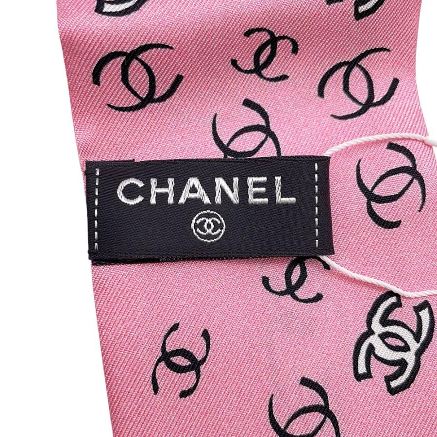 シャネル スカーフ ヘアバンド ココマーク 犬 AA8947 CHANEL シルク  