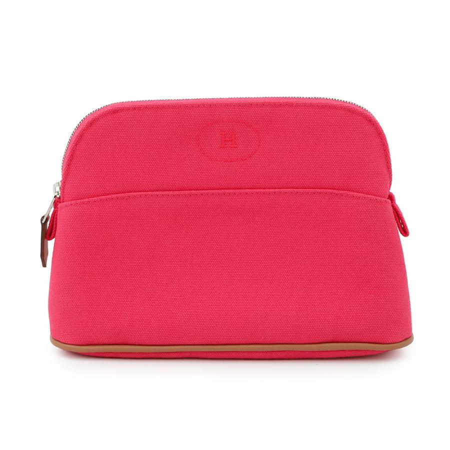 エルメス ポーチ ボリードポーチ ミニミニ ハイビスカス/シルバー金具  