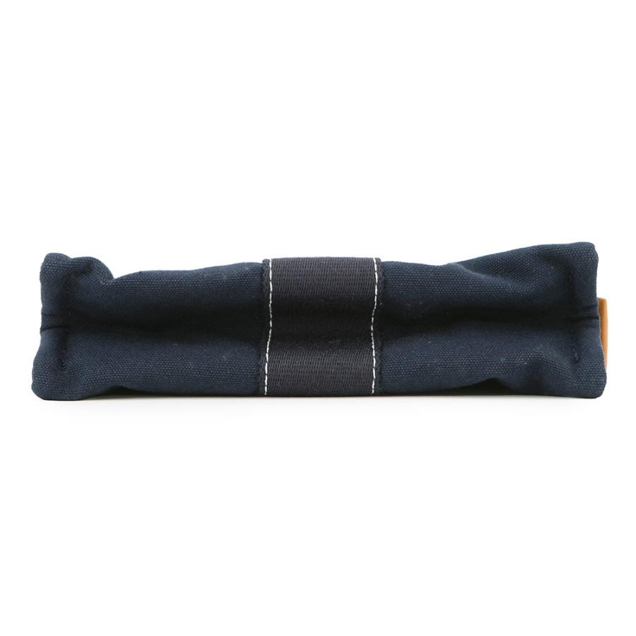 エルメス ポーチ ドーヴィル PM ネイビー/シルバー金具 キャンバス  